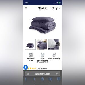 Twin XL duvet cover and down alternative comforter. New in bags